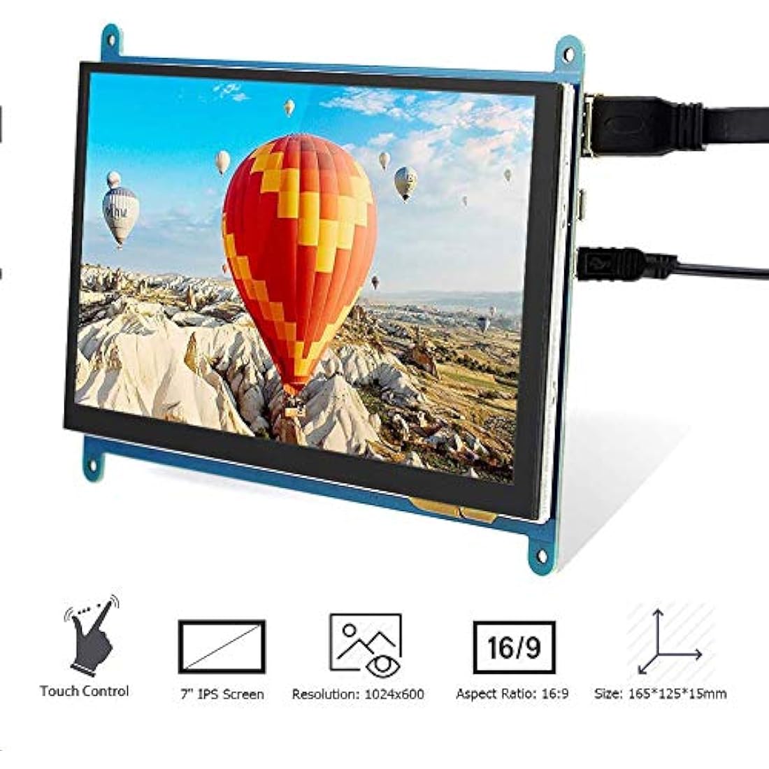 ELECROW 10.1 Inch Touchscreen Monitor | 1280x800 IPS Raspberry Pi Display