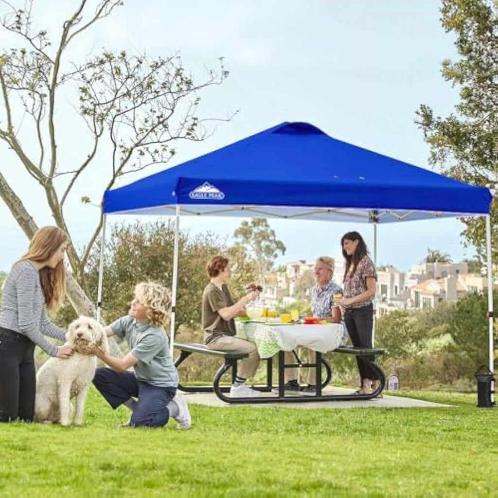 EAGLE PEAK 3m x 3m Pop Up Canopy Tent | Easy Setup Vented Outdoor Shelter