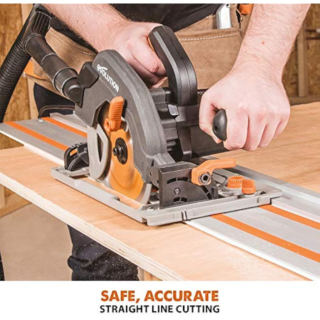 Evolution 2800mm Circular Saw Guide Rail Track with Clamps & Bag