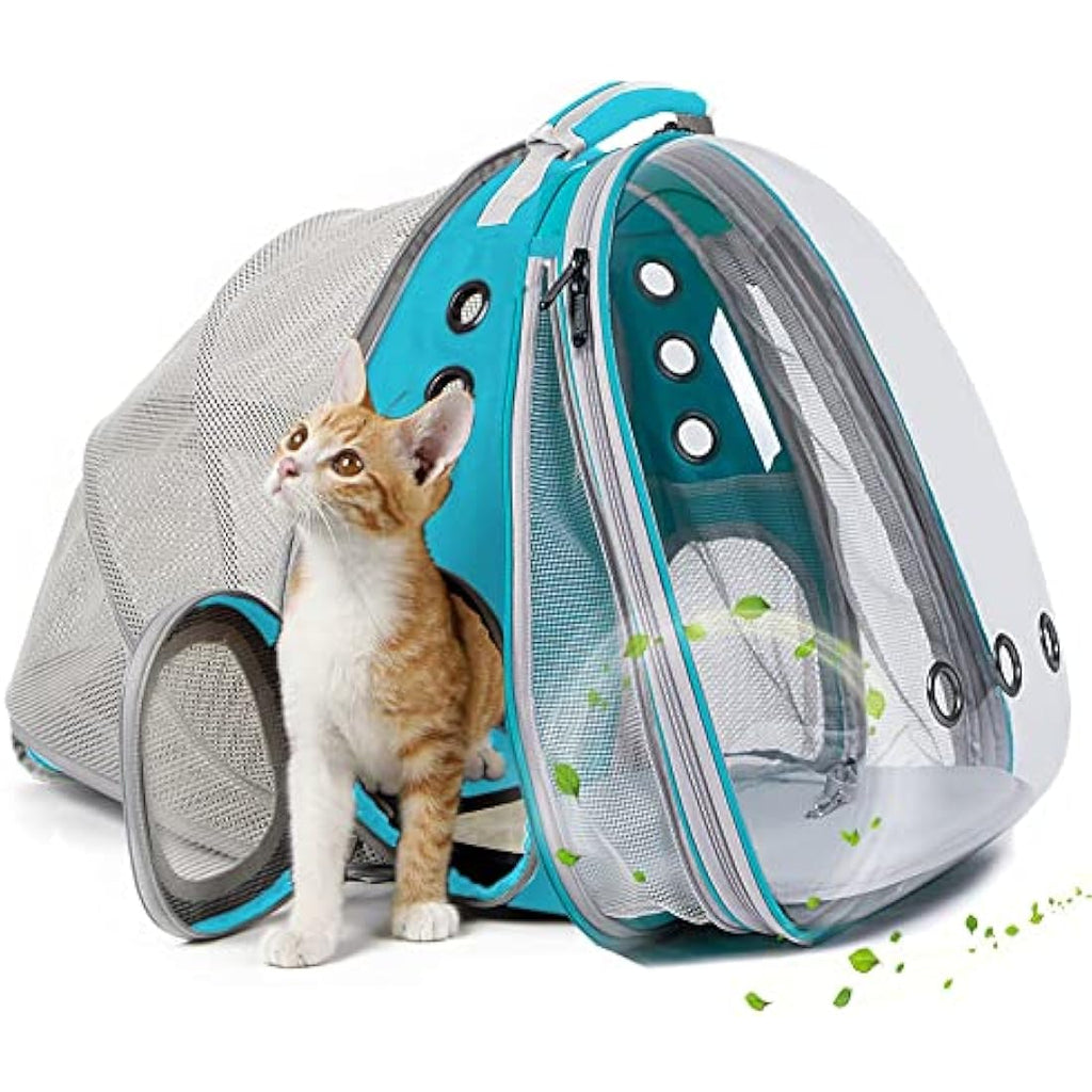 Interfashioner Large Cat Backpack Carrier | Expandable Bubble Pet Bag