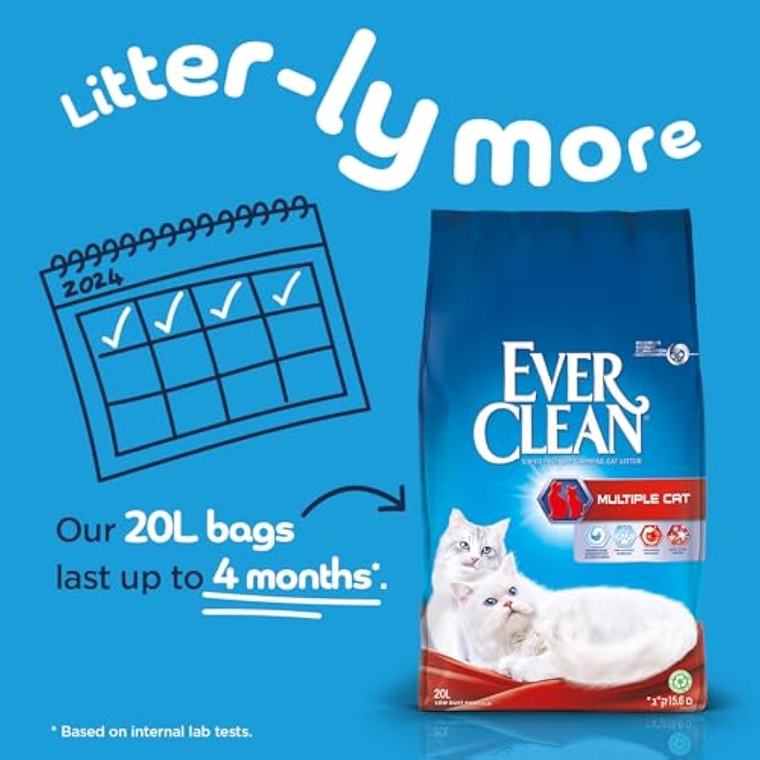 Ever Clean Multiple Cat Clumping Clay Litter – Odor Control 20L