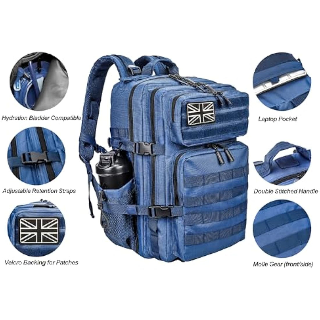 Jolof Store 45L Military Tactical Backpack | Waterproof Molle Rucksack