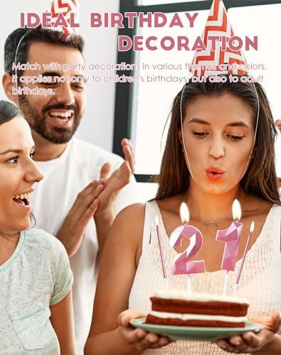 Pink 30th Birthday Candles – Number 30 and Long Stick Set