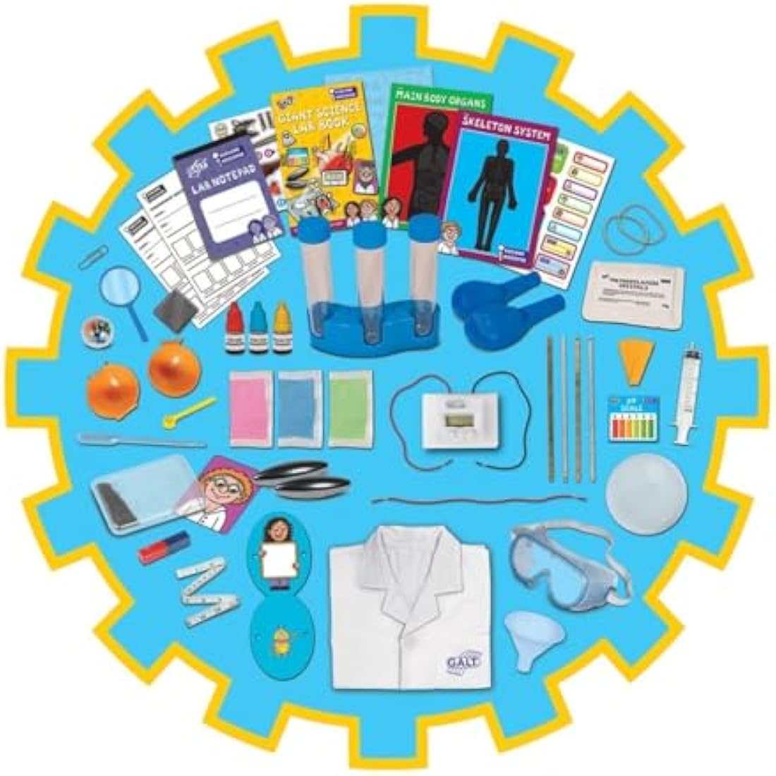 Galt Giant Science Lab – 30 STEM Experiments Kit with Lab Coat