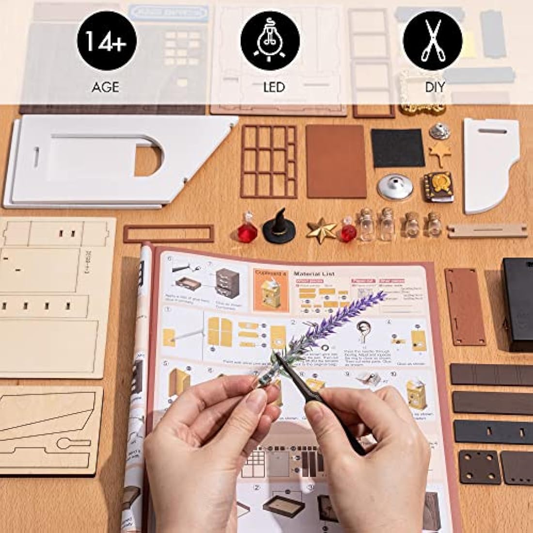 Rolife Kiki's Magic Emporium DIY Miniature House Kit with LED Light
