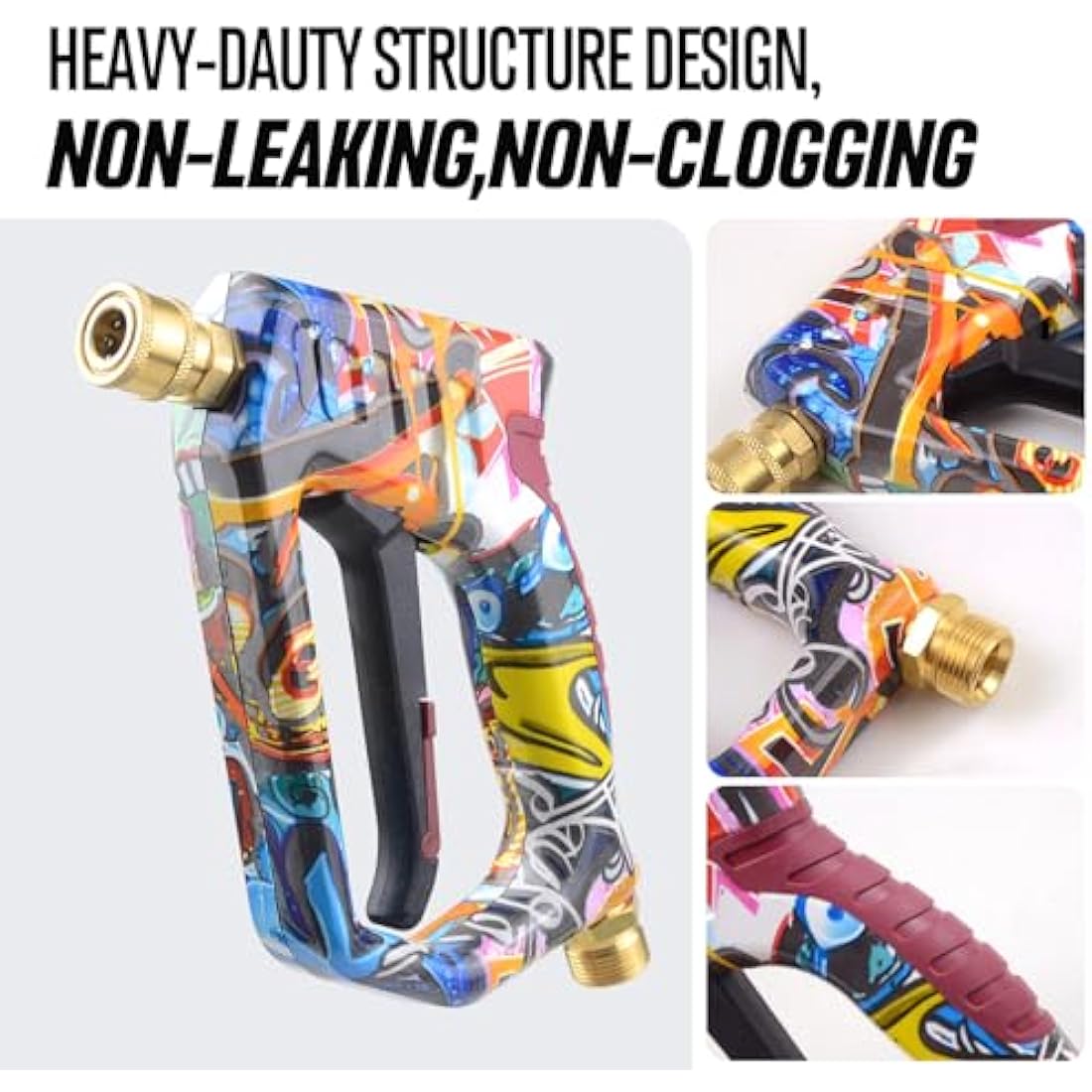 OHAYORI Pressure Washer Gun – 4000PSI Heavy-Duty Trigger Gun with Nozzles
