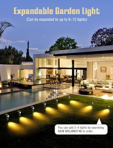 GreenClick LED Garden Spike Lights – 6 Pack Mains Powered IP65 Warm White