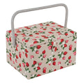 Hobby Gift Large Sewing Box – Strawberry Print Craft Storage Organizer