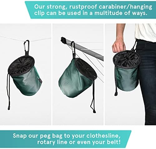 Smith’s Premium Waterproof Peg Bags – Durable Laundry Clothespin Holder