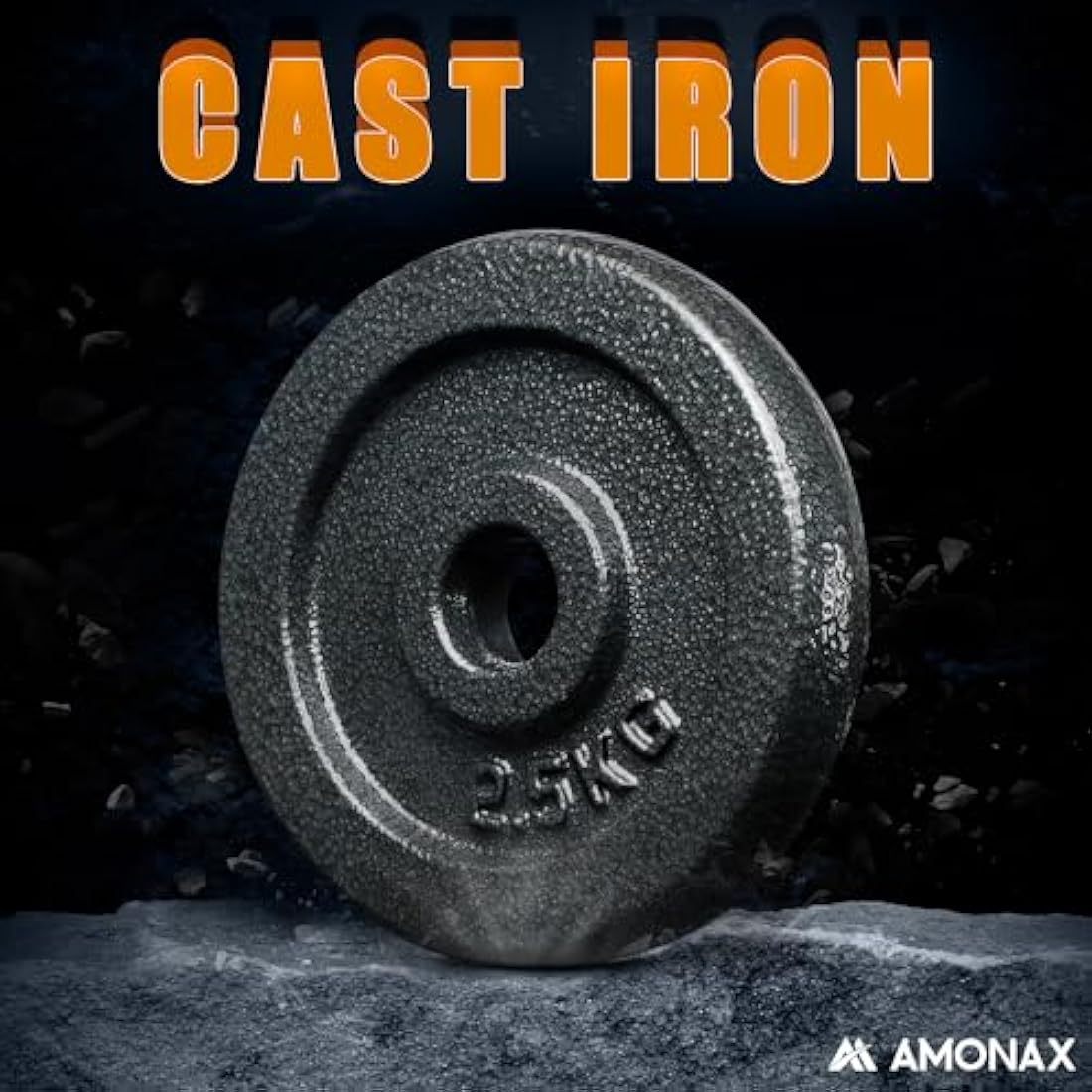 Amonax Cast Iron Adjustable Dumbbells & Barbell Set - 20kg/30kg
