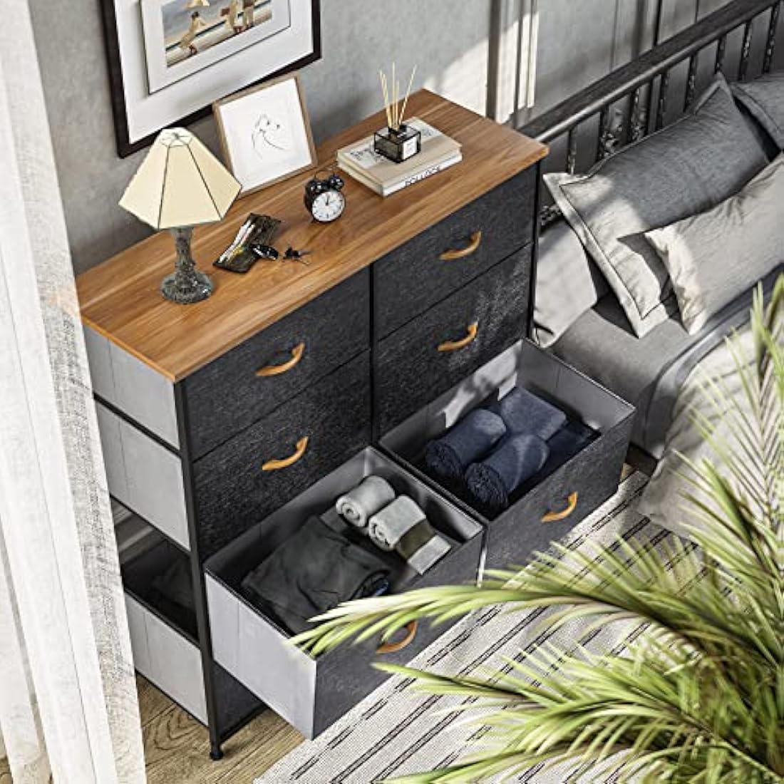 YITAHOME 8-Drawer Fabric Dresser – Storage Organizer with Steel Frame