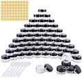 Jolof Store 60-Piece 5ml Clear Plastic Cosmetic Sample Jars for Makeup