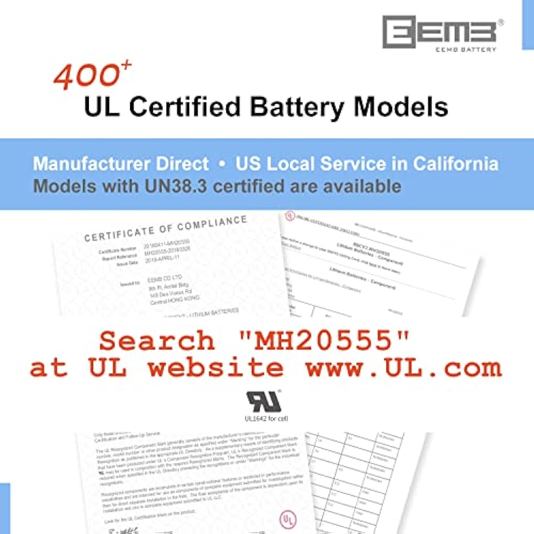 EEMB ER26500 C Size 3.6V 9000mAh Lithium Li-SOCL2 Battery - 10 Pack