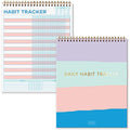 S&O Striped Habit Tracker Calendar - 24 Month Undated Routine Planner