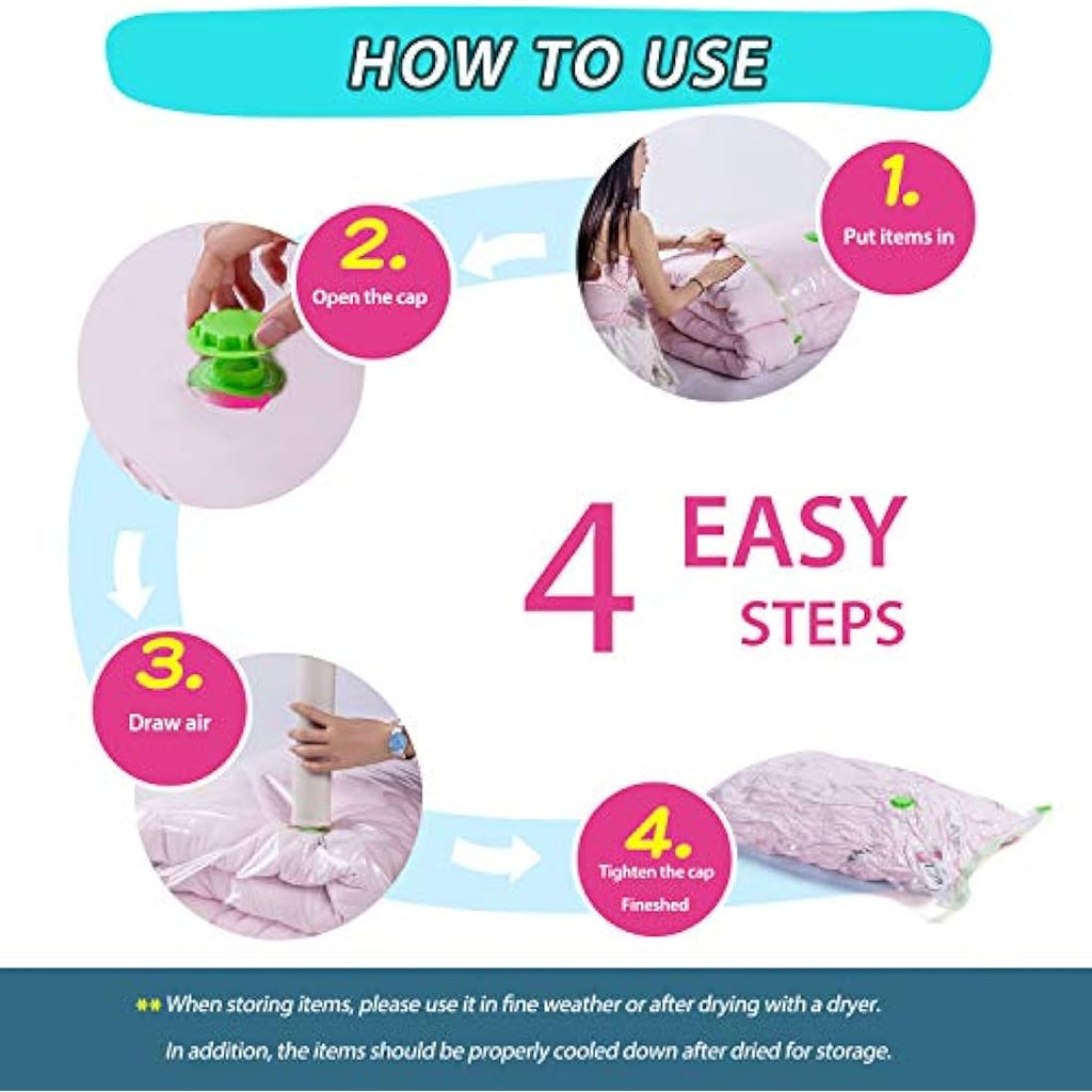 Opaza Vacuum Storage Bags | 3 Pack Medium Space Savers (80x60cm)