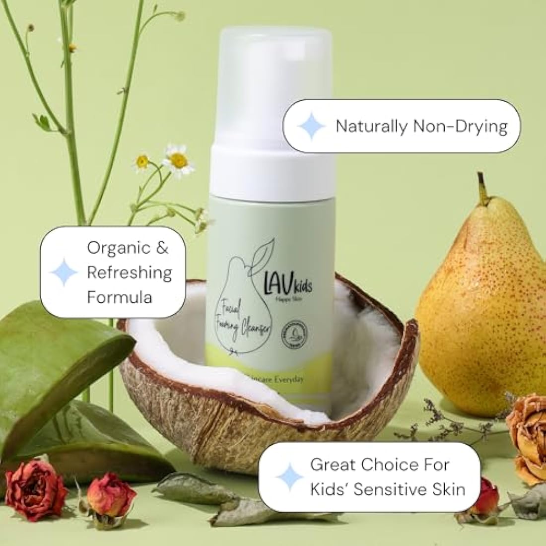 Lav Kids Skincare Bundle | Natural Face Cleanser & Moisturiser Set
