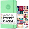 GoGirl Pocket Weekly Planner – Undated Goal Journal & Organizer, Mint Green