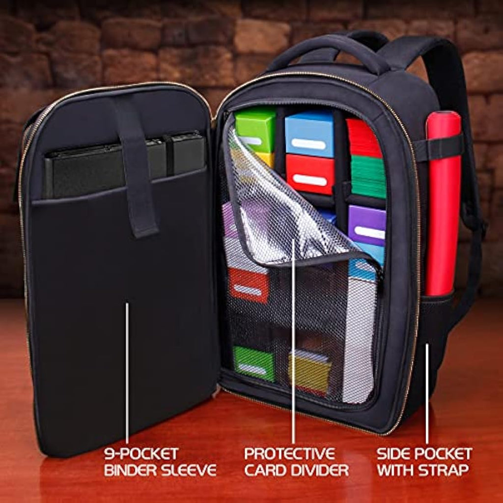 MTG Backpack – TCG Card Storage & Deck Box Organizer (Black)