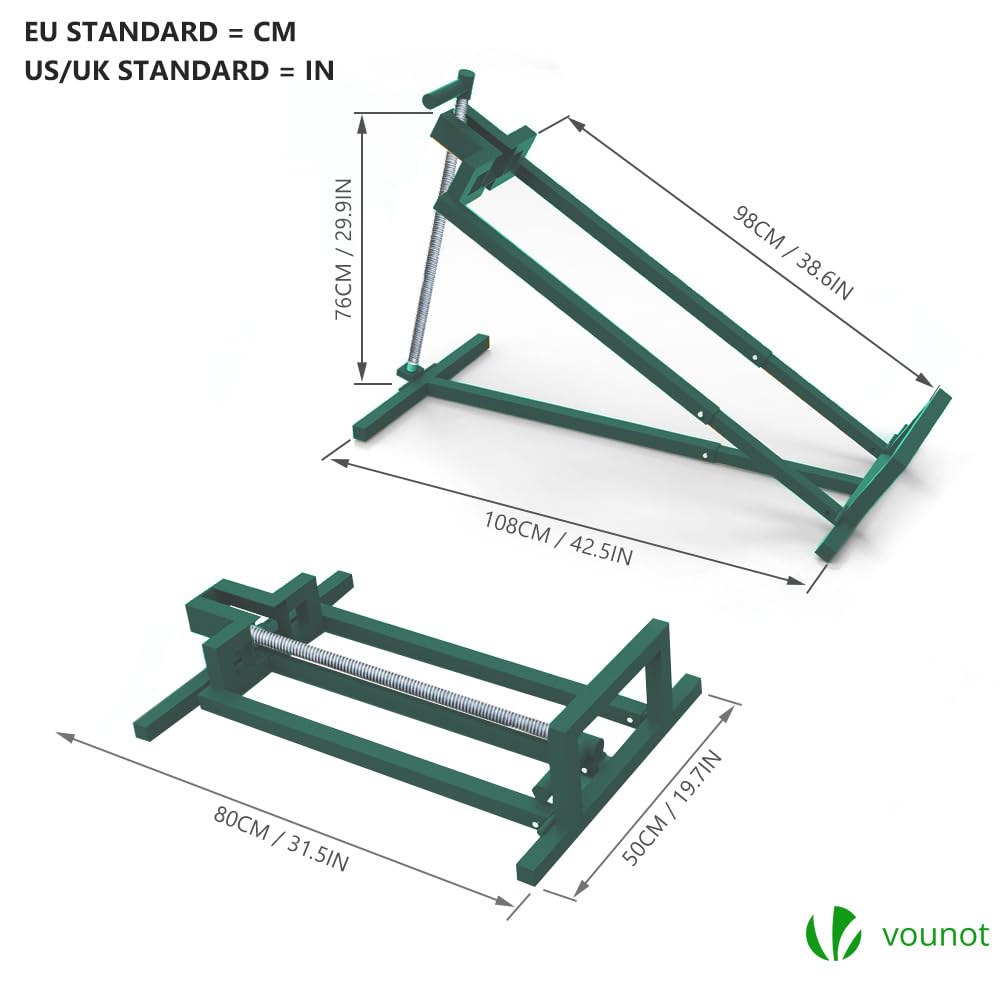 VOUNOT Ride on Mower Jack Lift – 400kg Telescopic Maintenance Jack