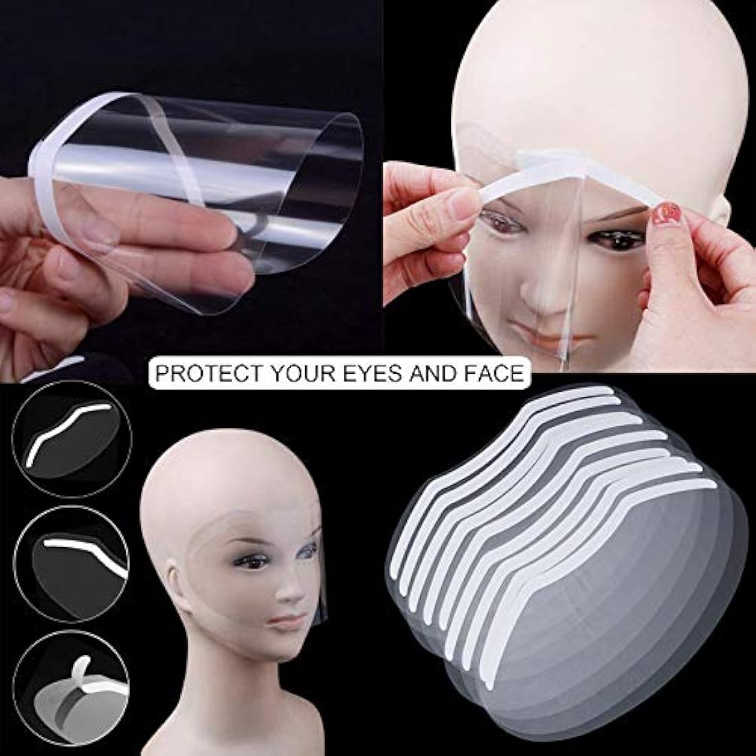 Disposable Plastic Eye Shields for Microblading - 50 Pack