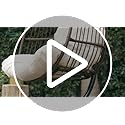 YITAHOME Rattan Hanging Egg Chair – Outdoor Swing with Beige Cushions