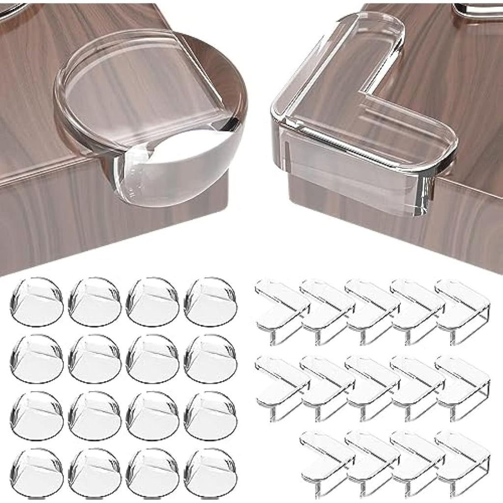 Clear Baby Corner Protectors – 30 Pack Table Edge Guards
