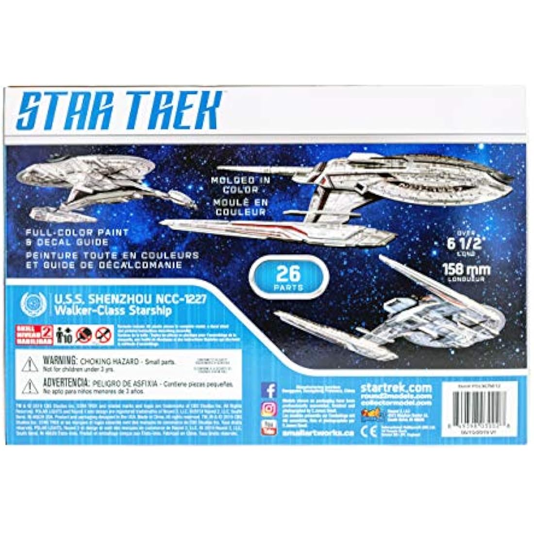 Polar Lights Star Trek USS Shenzhou NCC-1227 1/2500 Snap Model Kit