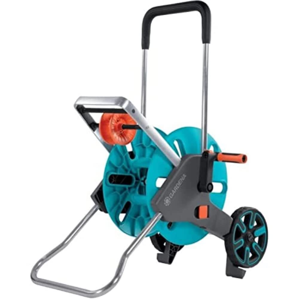 Gardena CleverRoll M Easy Hose Trolley – 60m Capacity & Metal Guide