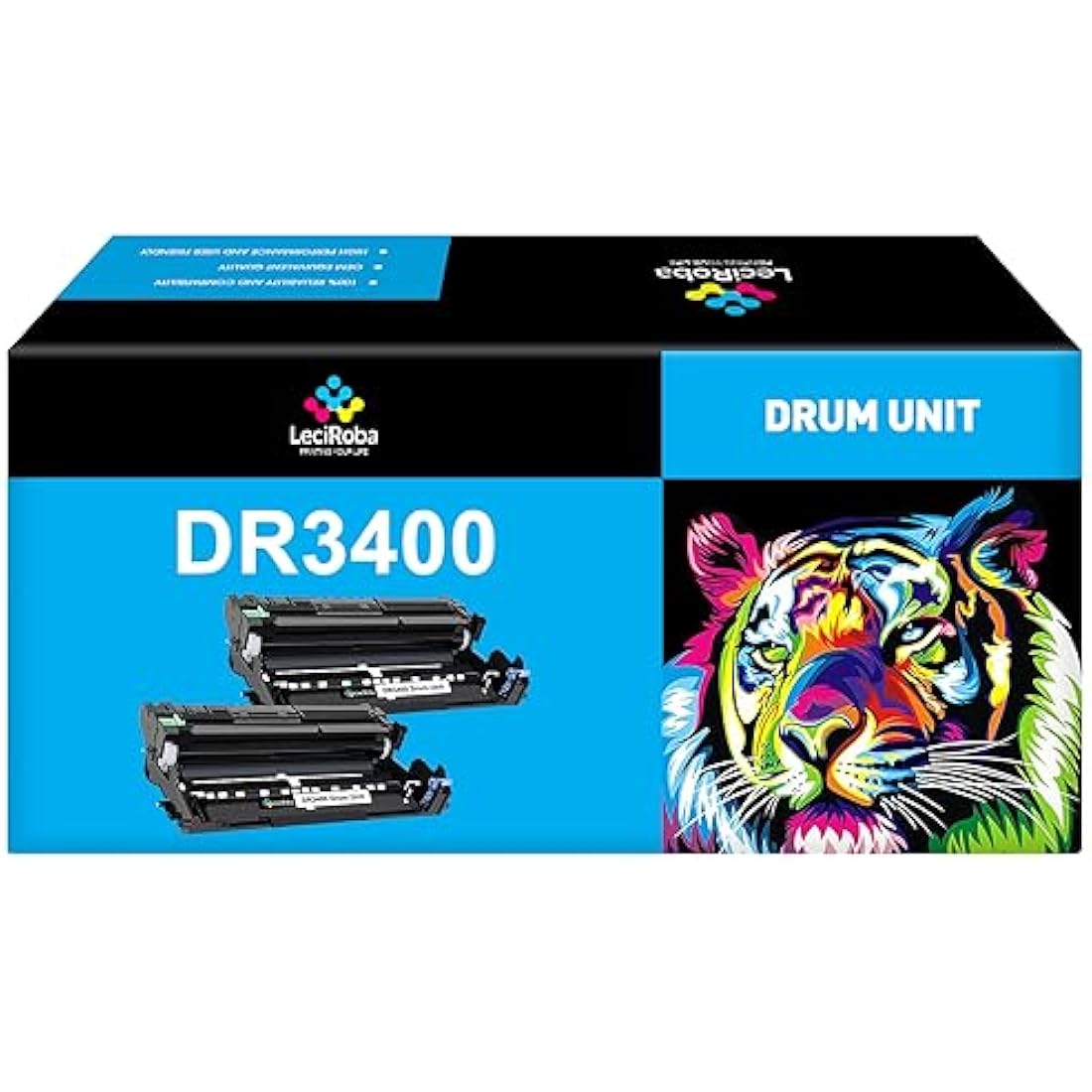 LeciRoba DR3400 Drum Unit for Brother HL-L5000D & MFC-L5700DN (2-Pack)