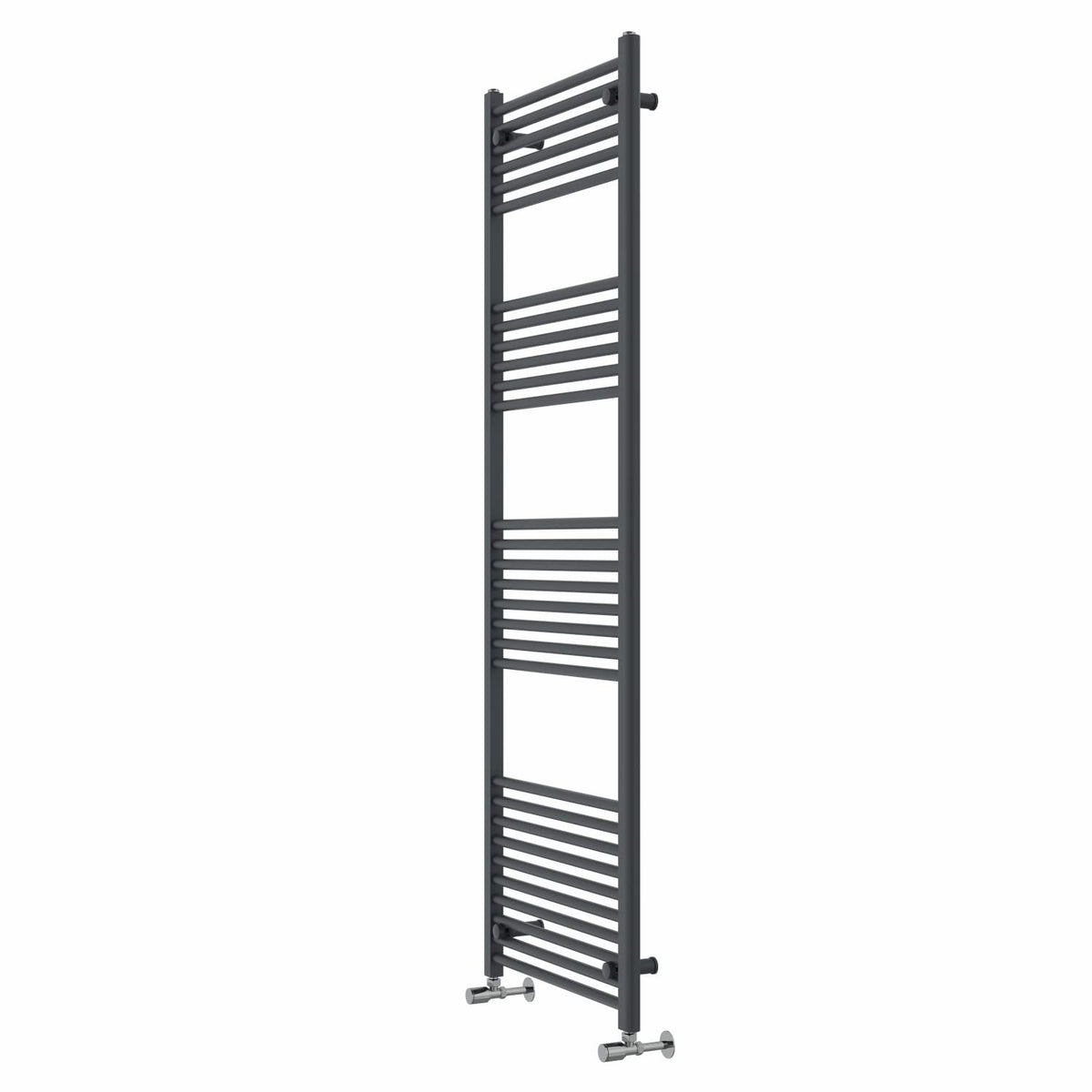 Warmehaus Straight Bathroom Heated Towel Rail Warmer 1800x600mm Anthracite