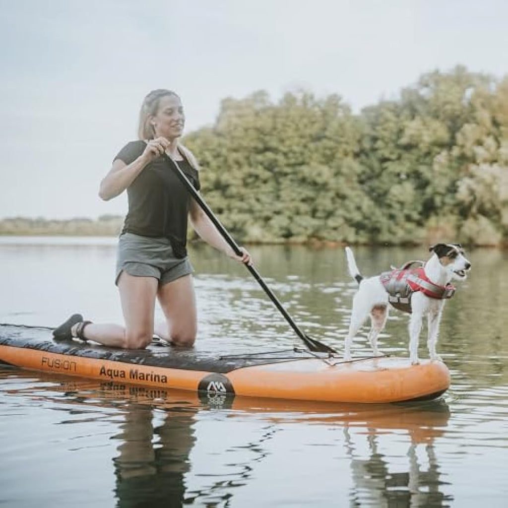 HUNTER Dog Swimming Vest – Red Adjustable Safety Lifejacket, Small