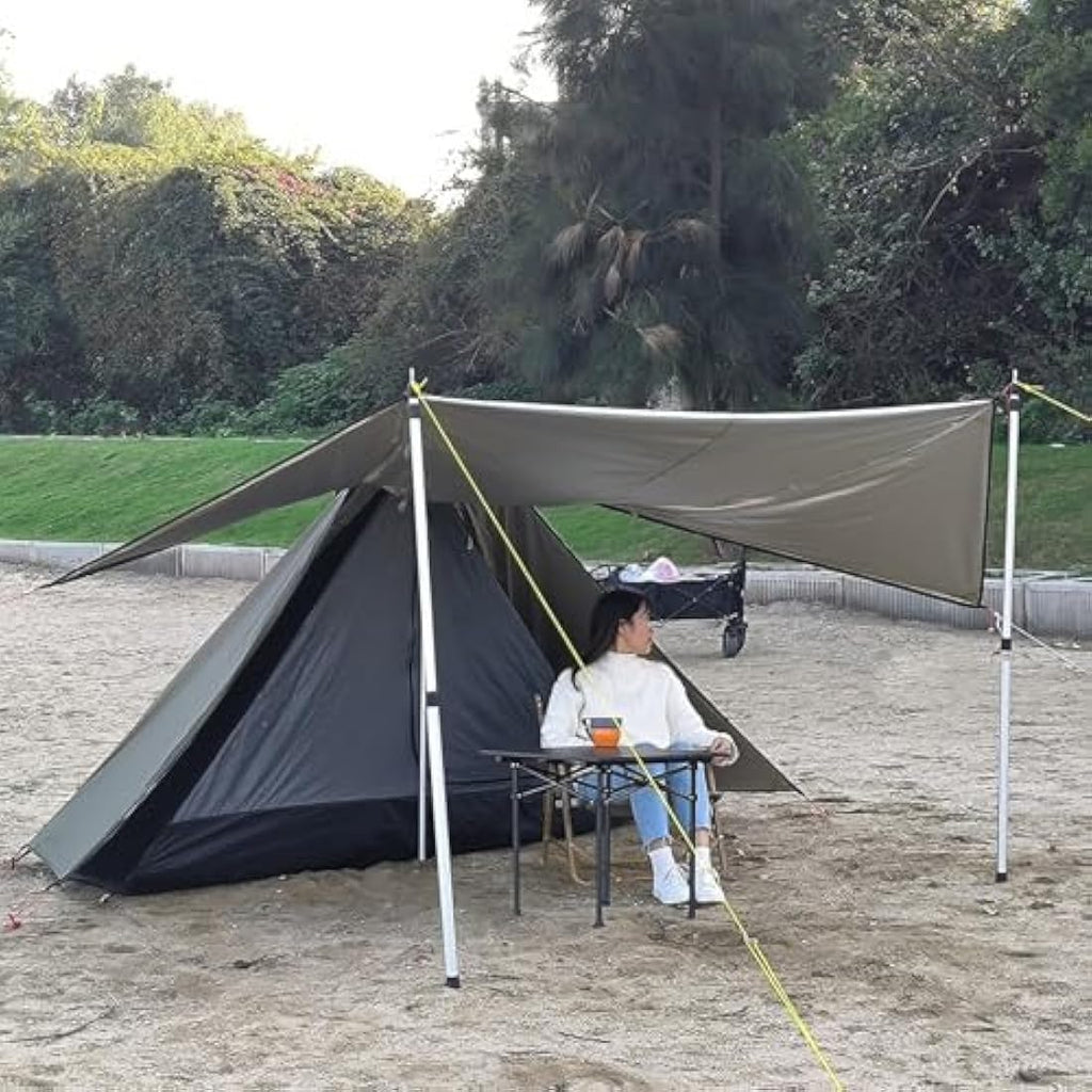 Jolof Store 1-Man Lightweight Teepee Hot Tent with Stove Jack & Mesh