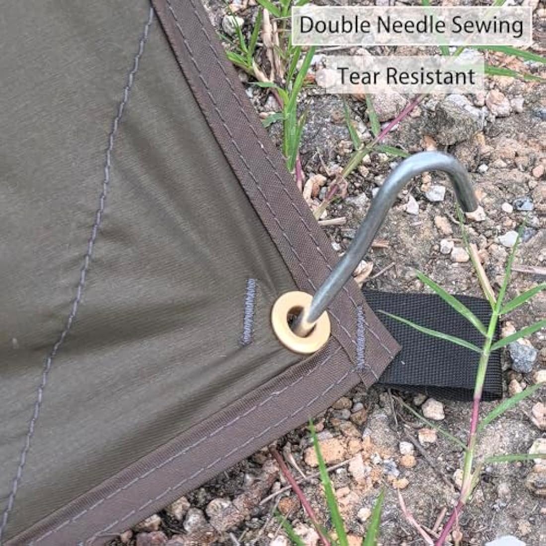 HIDEWALKER Waterproof Camping Tarp – 4x4m Lightweight Ripstop Shelter
