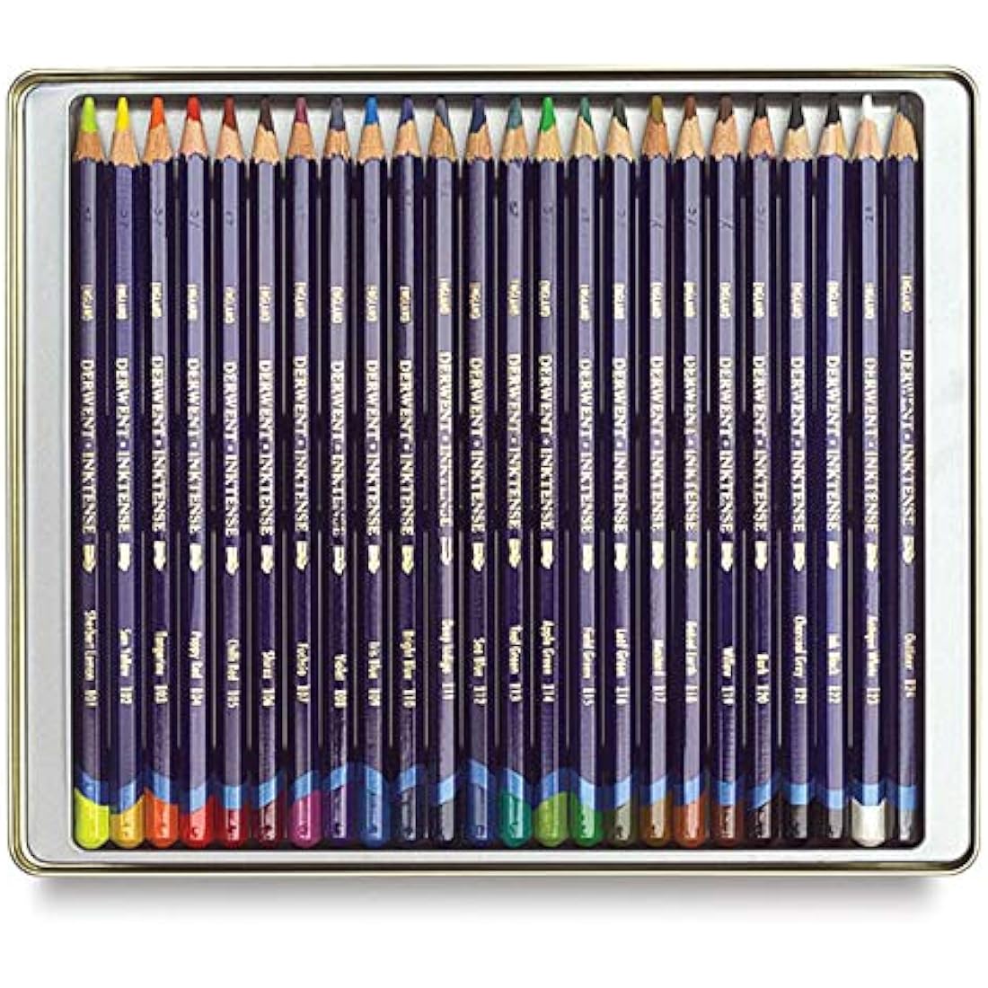Derwent Inktense Pencils - 24 Piece Multi-Coloured Professional Art Set