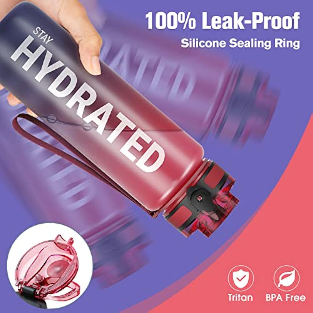 Sahara Sailor Motivational Water Bottle | 1L Tritan BPA Free Leakproof