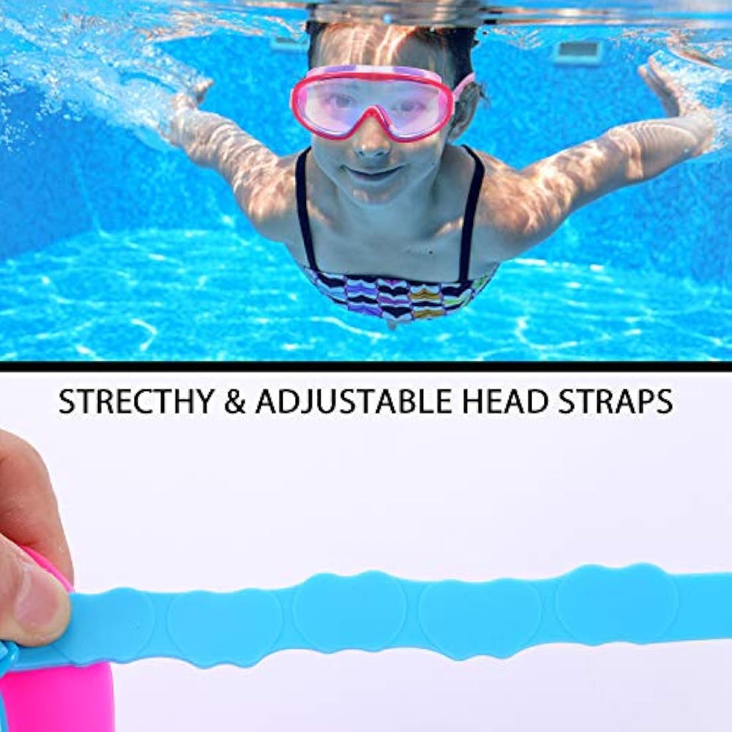 Yizerel Kids Swim Goggles – 2 Pack Anti-Fog UV Protection Eyewear