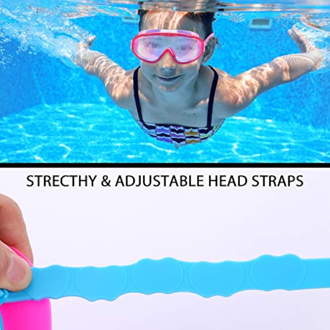 Yizerel Kids Swim Goggles – 2 Pack Anti-Fog UV Protection Eyewear