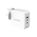 Sumvision 100W USB C GaN Fast Charger | 3-Port Wall Plug Adapter