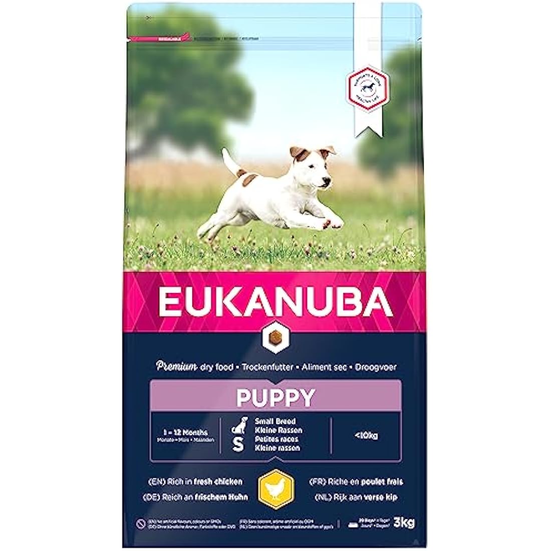 Eukanuba Puppy Small Breed Dry Dog Food - Fresh Chicken Recipe 3kg
