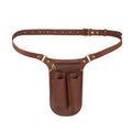 Tourbon Genuine Leather Garden Tool Belt | Vintage Florist Organizer Bag