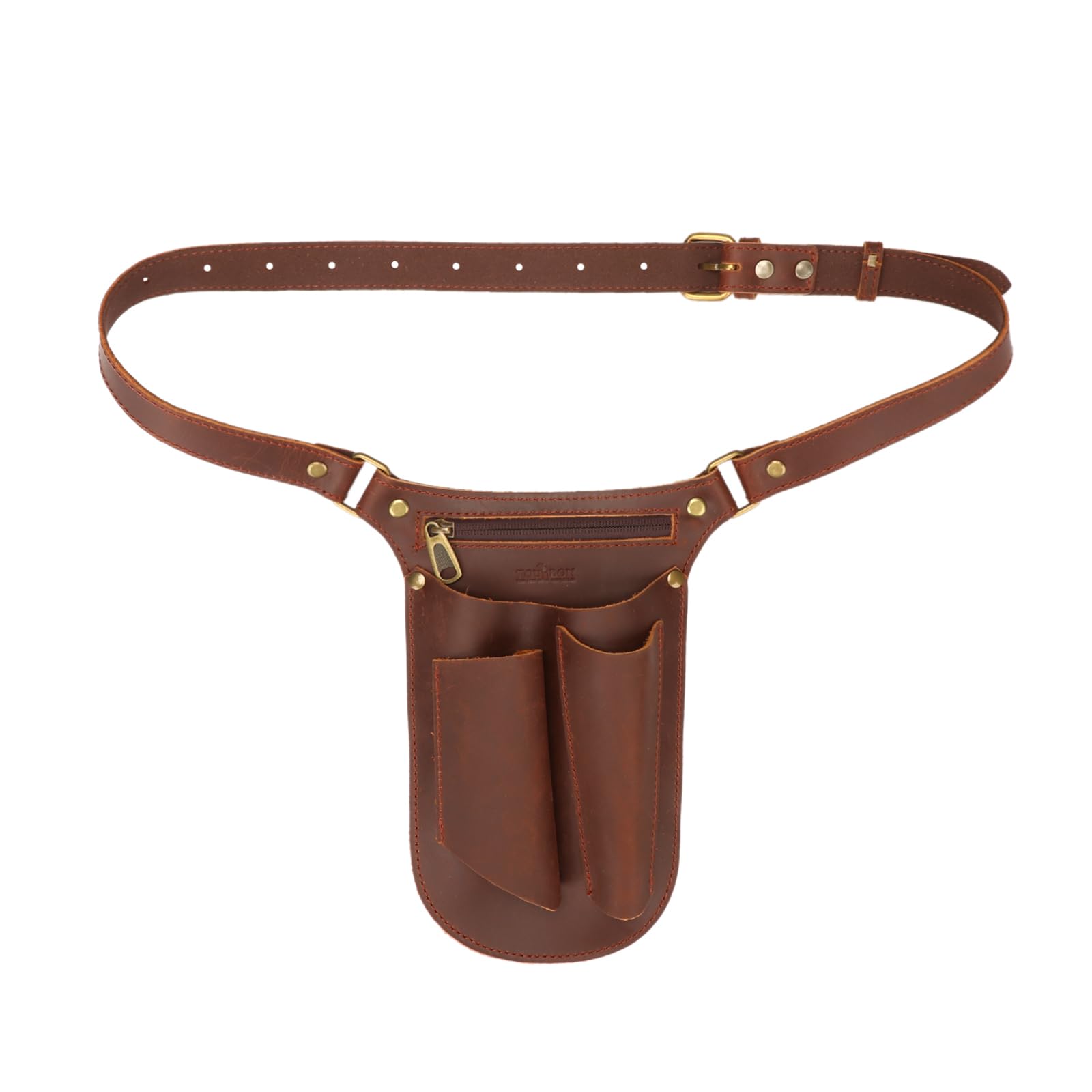 Tourbon Genuine Leather Garden Tool Belt | Vintage Florist Organizer Bag