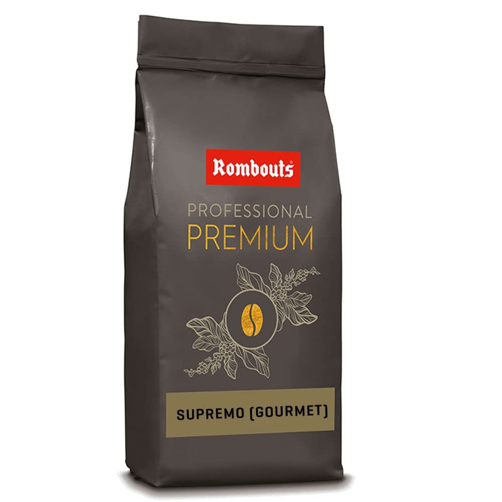 Rombouts Supremo Gourmet Roasted Coffee Beans – Full-Bodied 1kg
