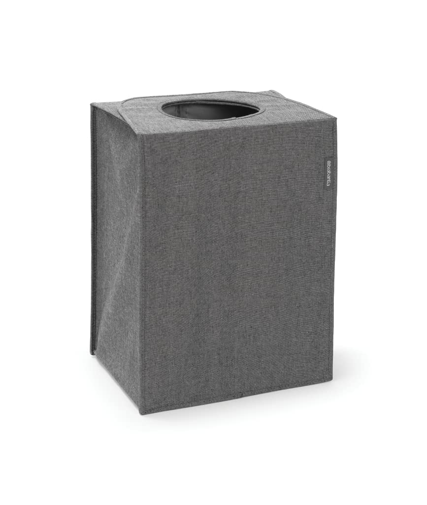Brabantia Rectangular Laundry Bag – 55L Foldable Hamper in Pepper