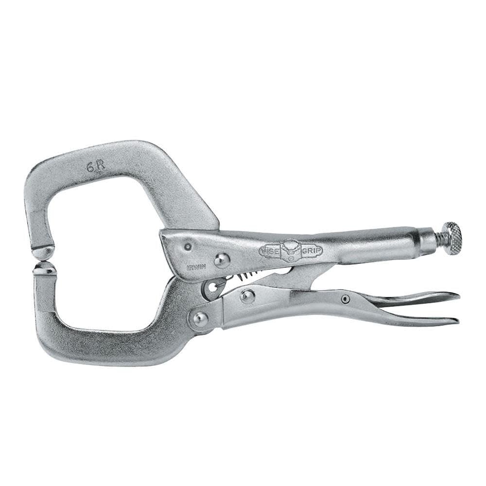 Irwin Vise-Grip 6R Locking C-Clamp, 6-Inch Regular Tip - Silver