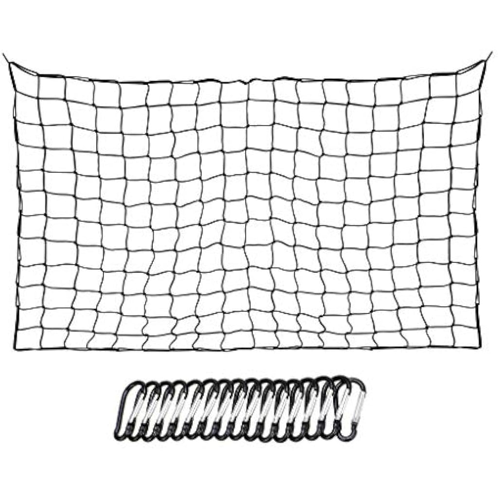Jolof Store Heavy Duty Bungee Cargo Net with 16 Metal Carabiners