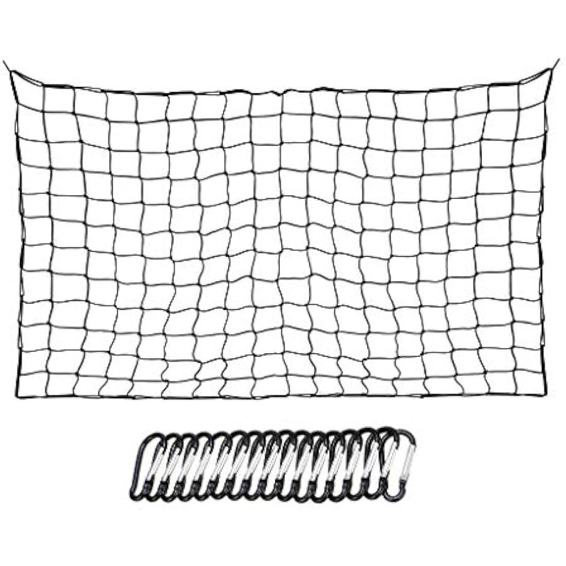 Jolof Store Heavy Duty Bungee Cargo Net with 16 Metal Carabiners