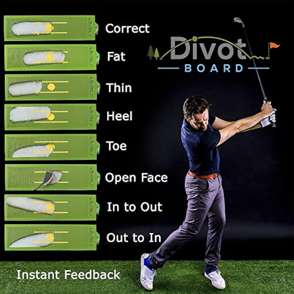 Jolof Store Divot Board – Golf Swing Path and Low Point Trainer Aid