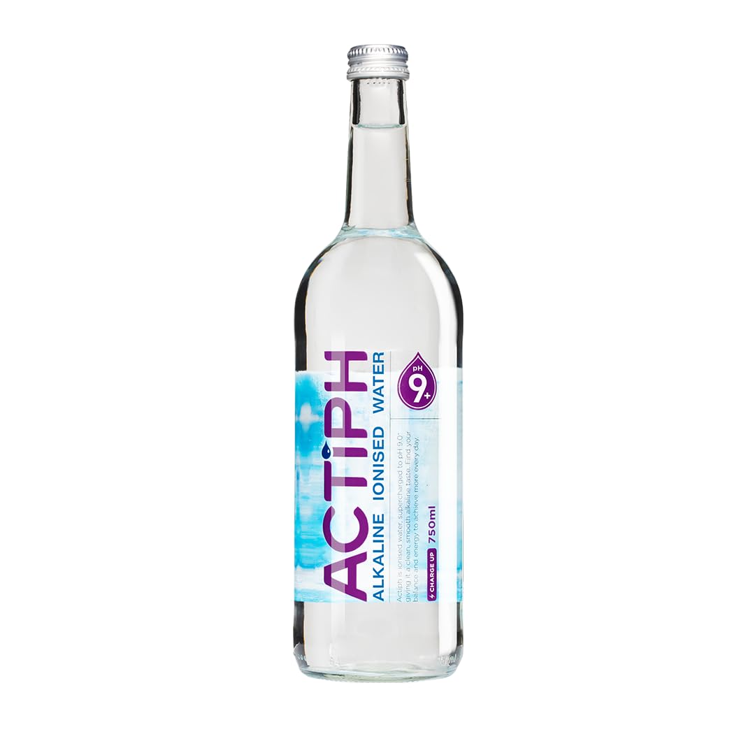 Actiph Alkaline Ionised Spring Water pH9+ with Electrolytes - 12x750ml