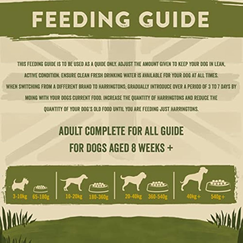 Harringtons Turkey & Rice Dry Dog Food - Natural Adult Kibble 4x2kg