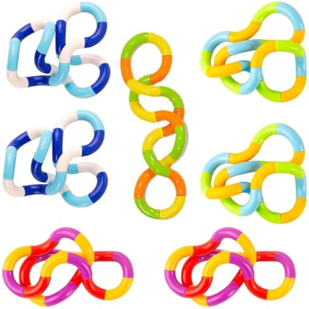 Jolof Store Tangle Fidget Toy – 7 PCS Twisty Sensory Stress Relief